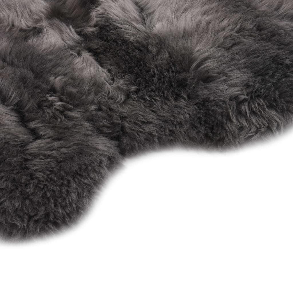 Tapis en peau de mouton Gris clair