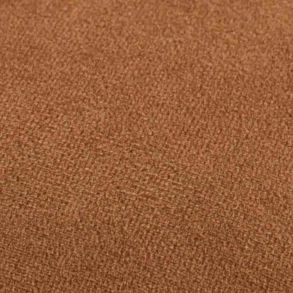 Pouf Tabouret Marron et doré Velours