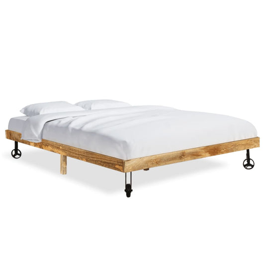 Cadre de lit  bois de manguier massif 200x200 cm