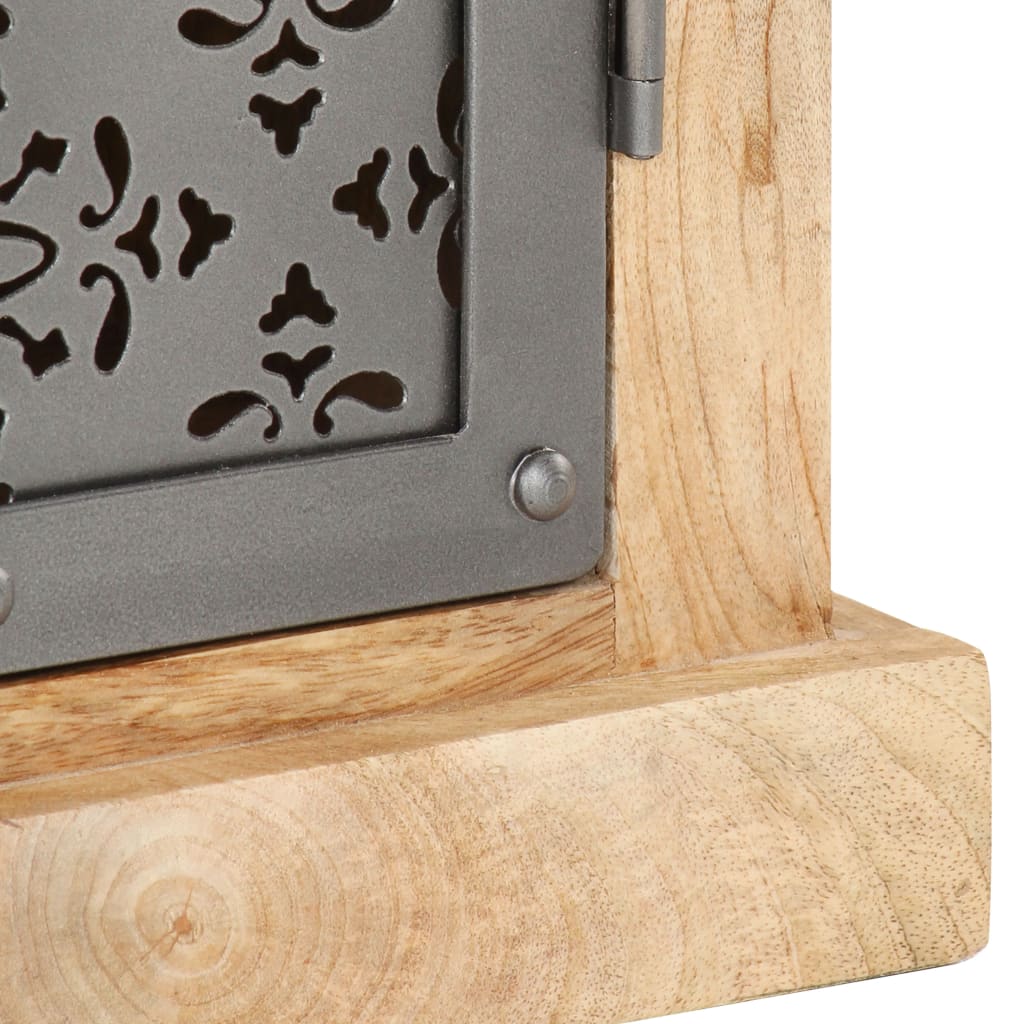 Buffet avec portes en acier en bois de manguier