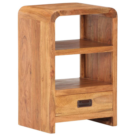 Table de chevet Bois acacia massif et finition miel