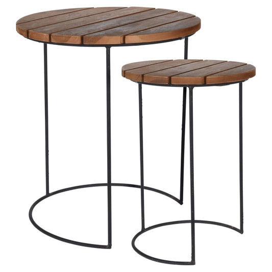 Ensemble de tables d'appoint 2 pcs