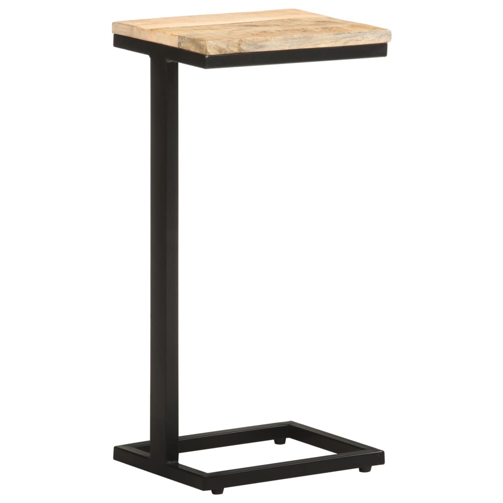 Tables d'appoint 2 pcs en bois de manguier brut