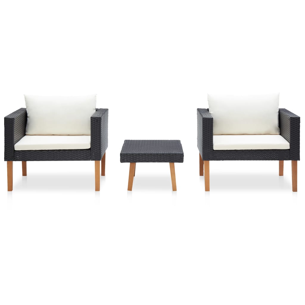 Ensemble 3 pcs  tressée Noir