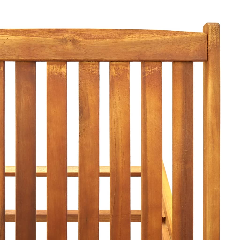 Chaise longue bois d'acacia