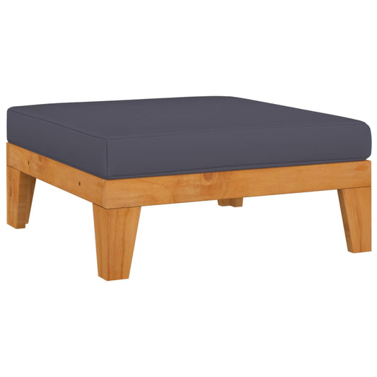 pouf gris  d'acacia