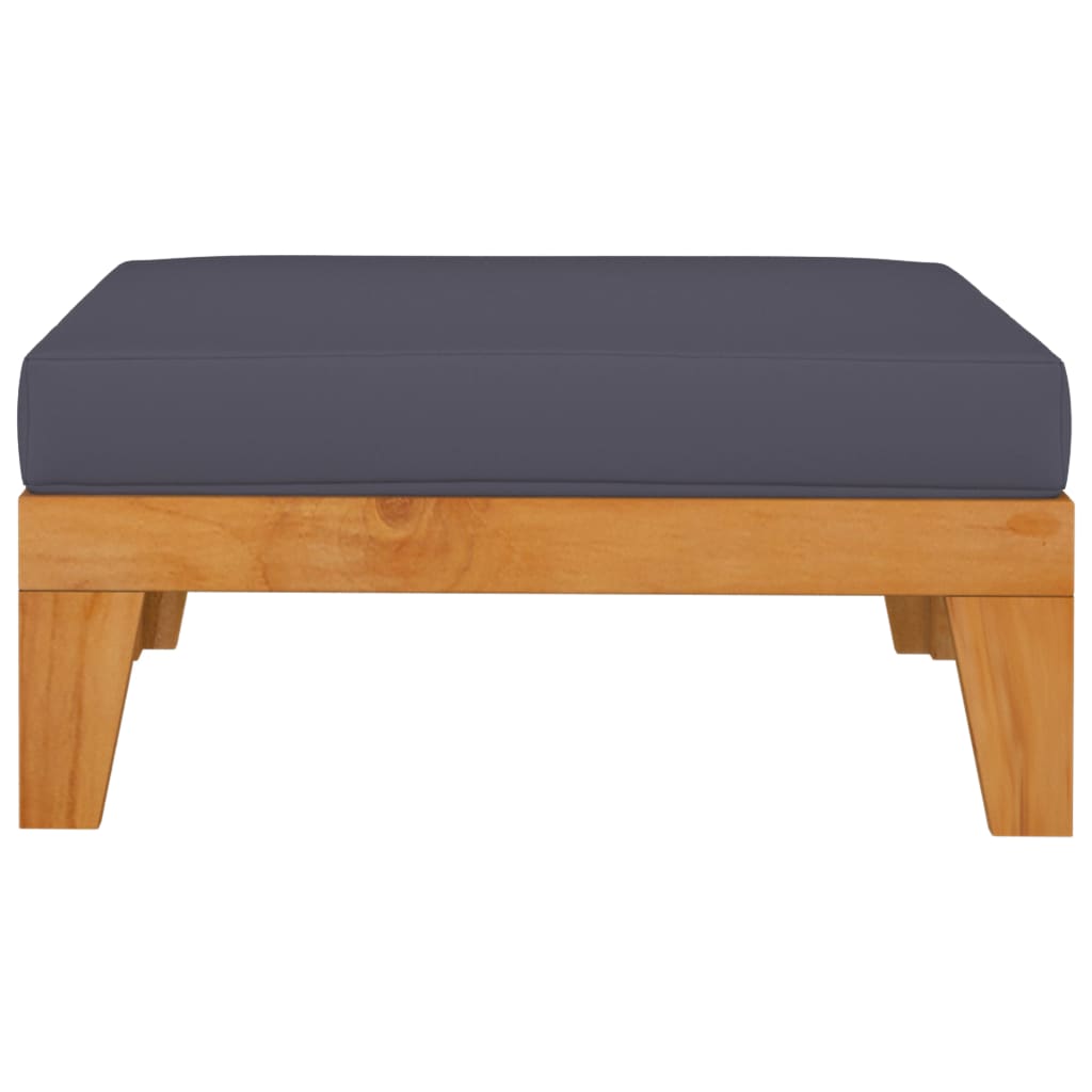 pouf gris  d'acacia