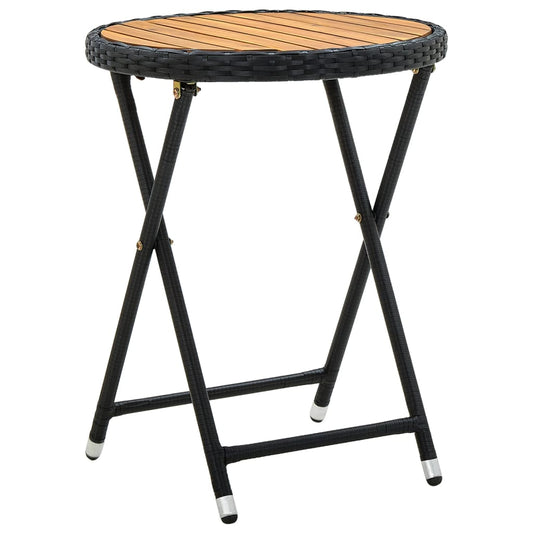 Table d'appoint en  Résine tressée et bois d'acacia