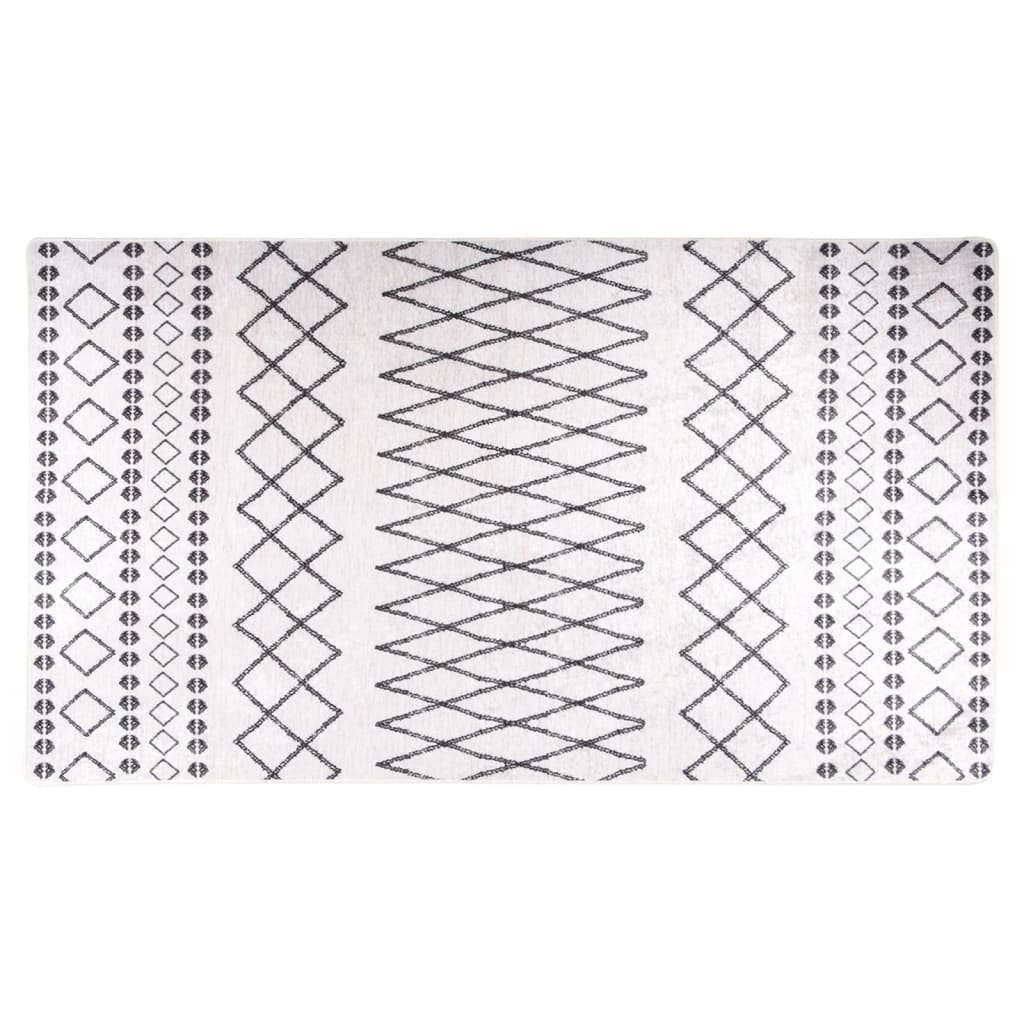 Tapis bohème 190x300 cm noir et blanc