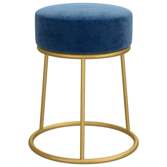 Tabouret Bleu Velours