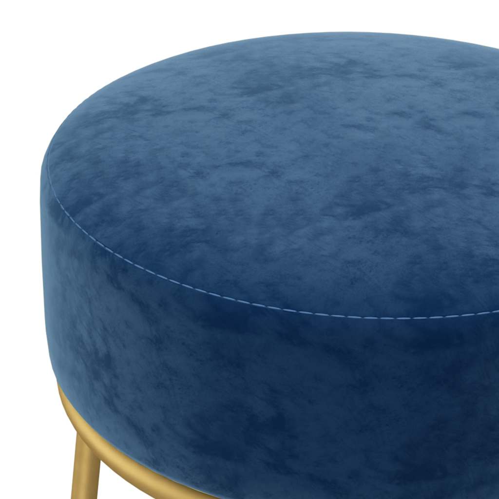 Tabouret Bleu Velours