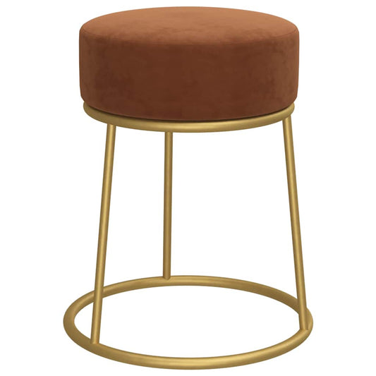 Tabouret Marron Velours