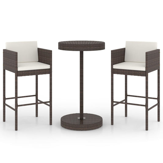 Ensemble 3pcs tressée Marron