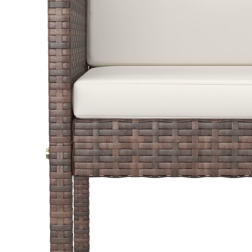 Ensemble 3pcs tressée Marron