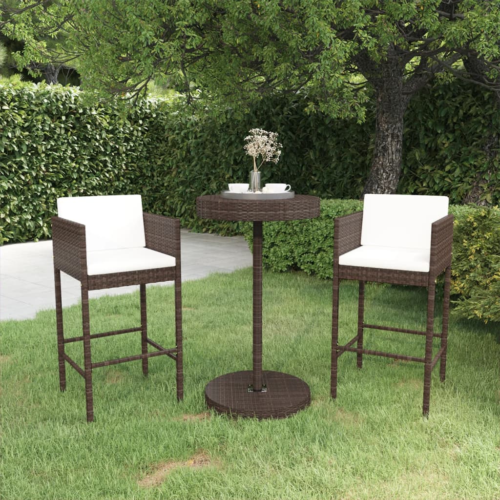 Ensemble 3pcs tressée Marron