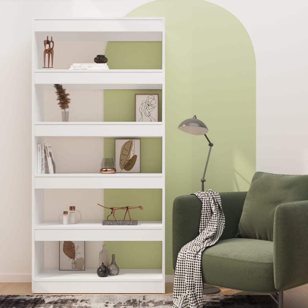 Bibliothèque/Séparateur de pièce Blanc bois