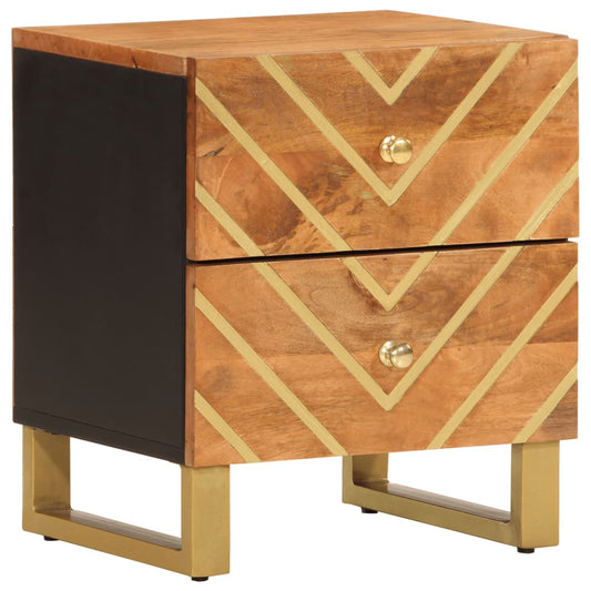 Table de chevet marron et noir