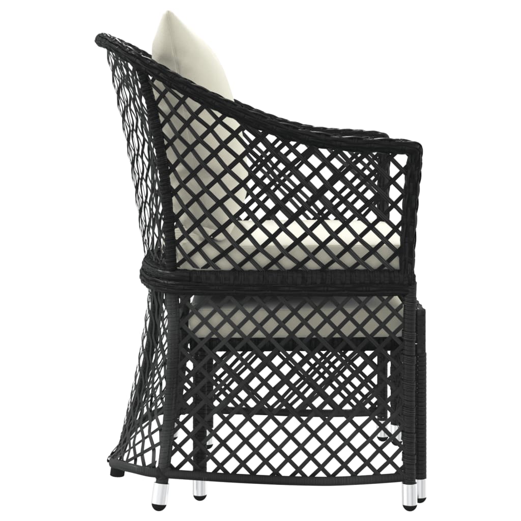 fauteuil Noir tressée