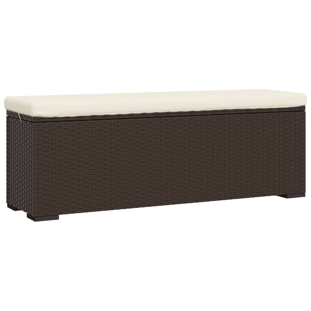 Banc marron rattan