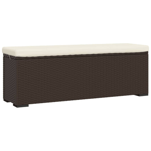 Banc marron rattan