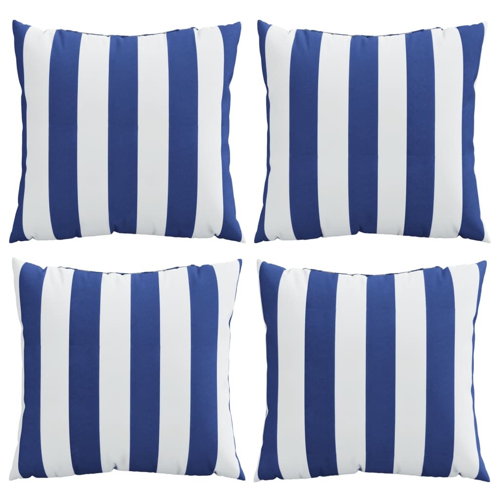 Coussins Rayures Blue/ blanc