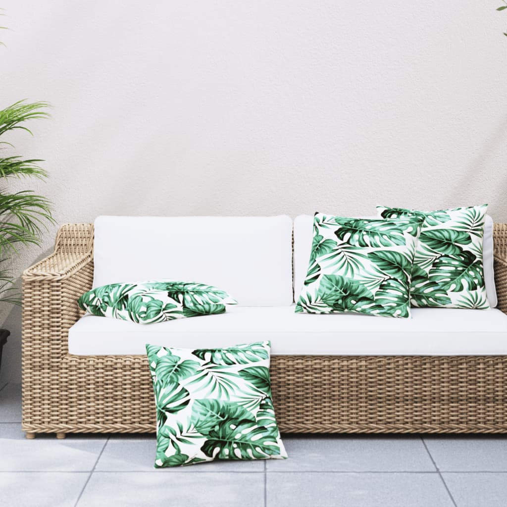 Coussins de canapé 4 pcs motif de feuilles