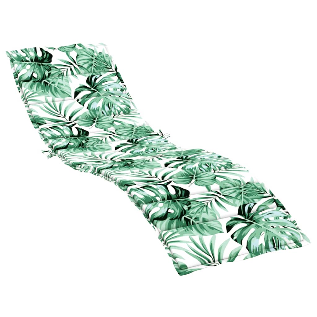 Coussin de chaise longue motif de feuilles  oxford