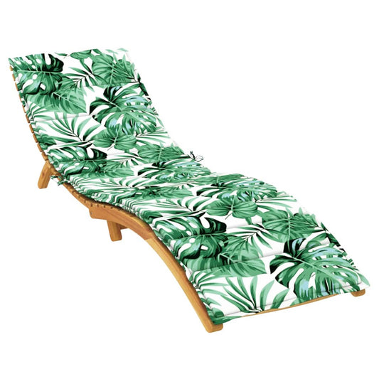 Coussin de chaise longue motif de feuilles  oxford