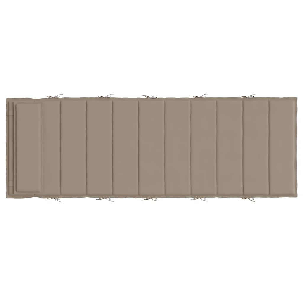 Coussin de chaise longue taupe tissu oxford