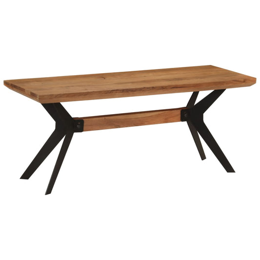 Banc de salle à manger  bois massif acacia et acier