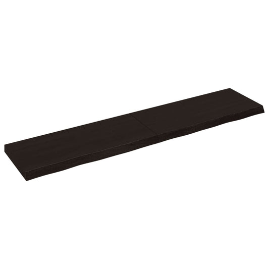 Étagère murale marron foncé bois