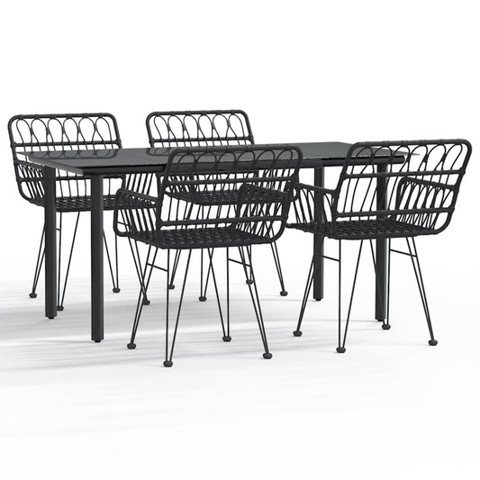 Ensemble 5 pcs Noir tressée