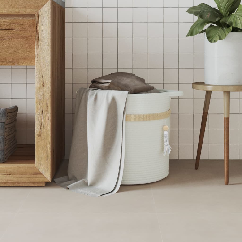 Panier de rangement blanc