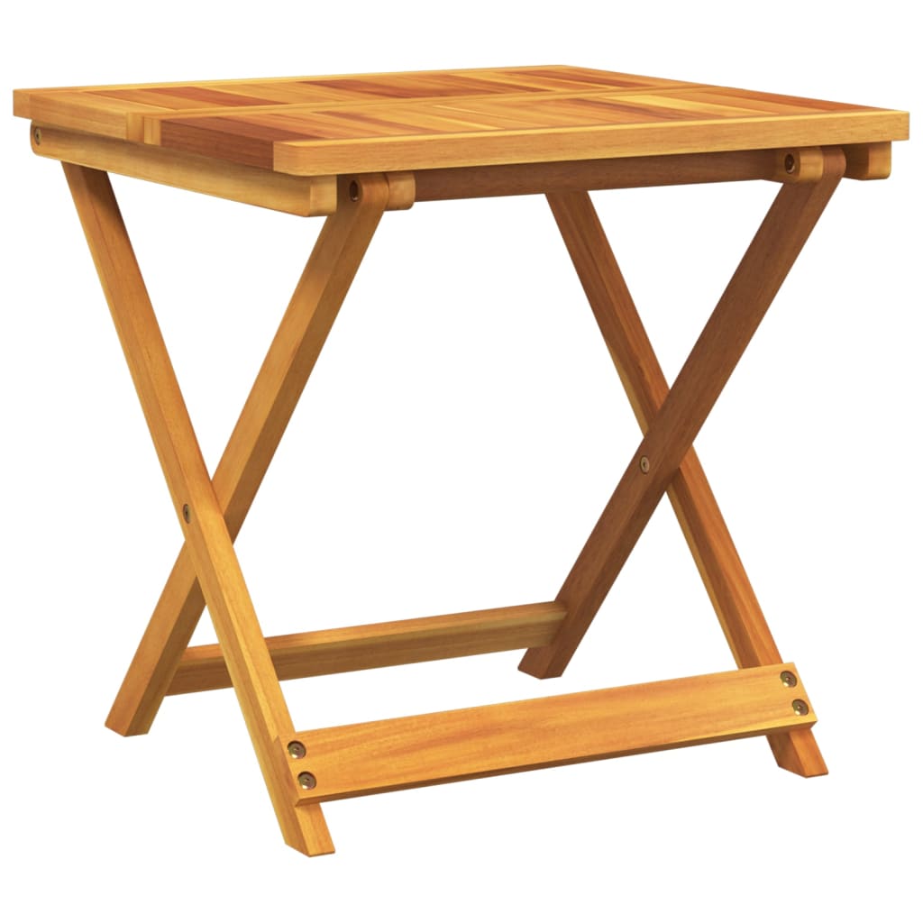 Table pliable de jardin bois d'acacia solide