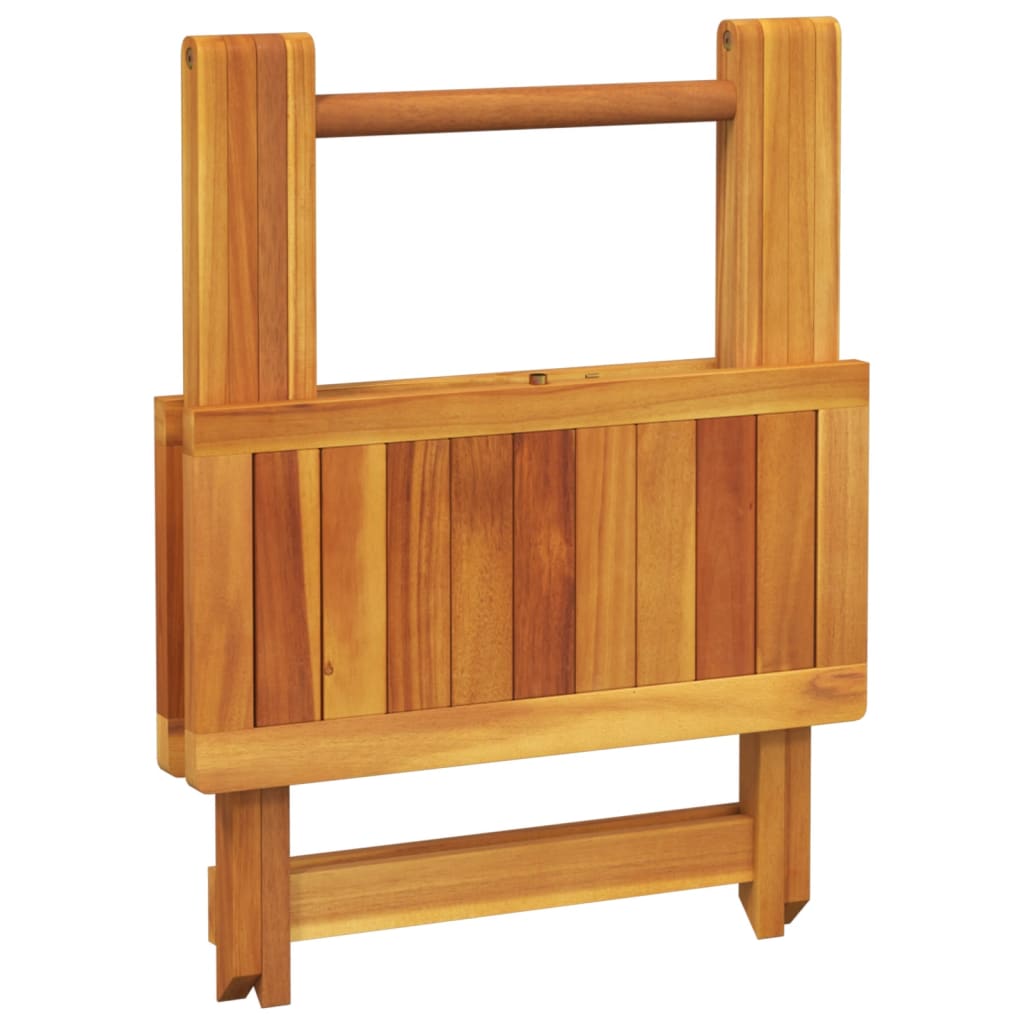 Table pliable de jardin bois d'acacia solide