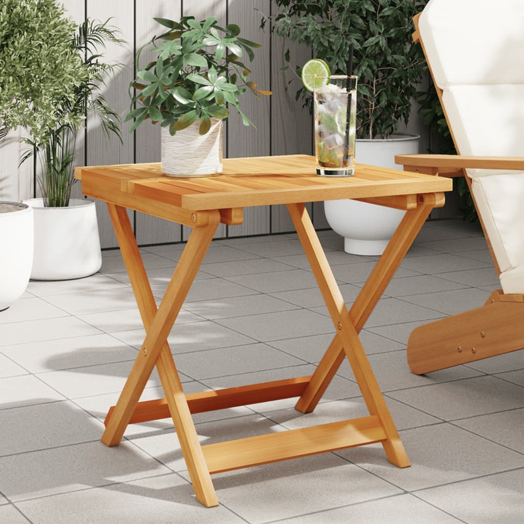 Table pliable de jardin bois d'acacia solide