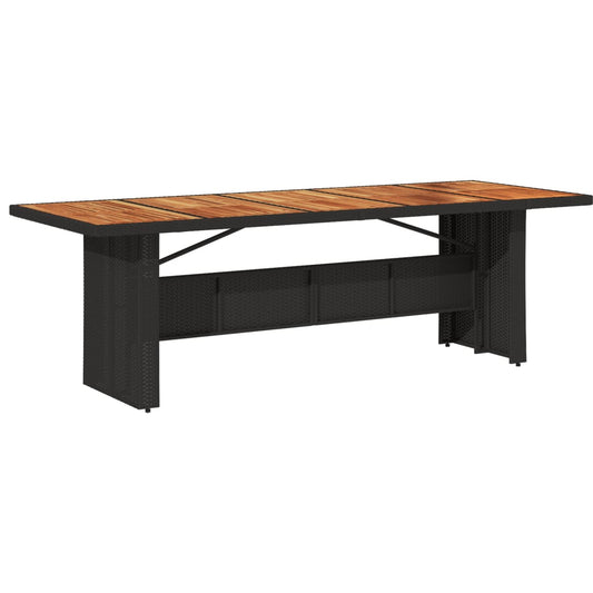 Table acacia noir Rattan