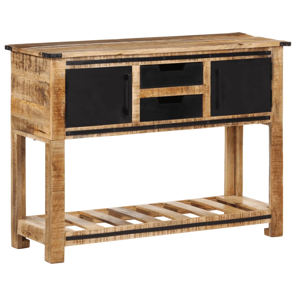 Table console en bois de manguier massif