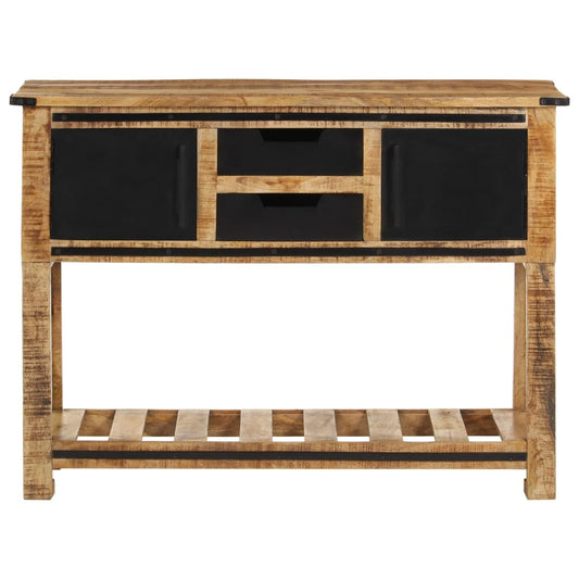 Table console en bois de manguier massif