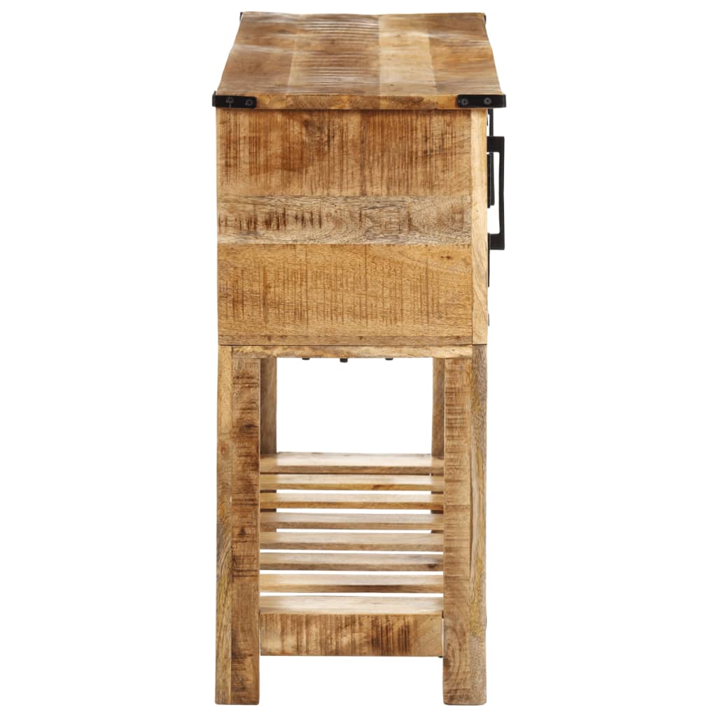 Table console en bois de manguier massif