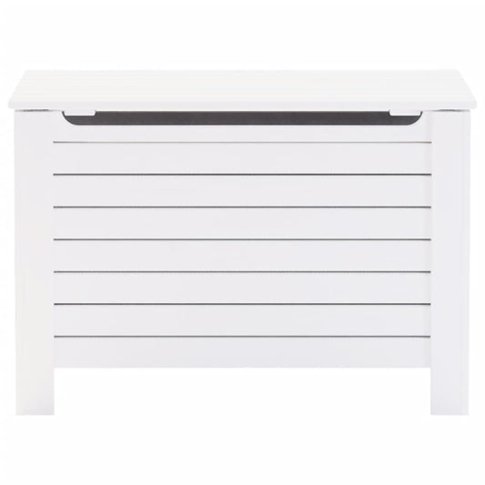 Boîte de rangement  blanc en bois massif de pin