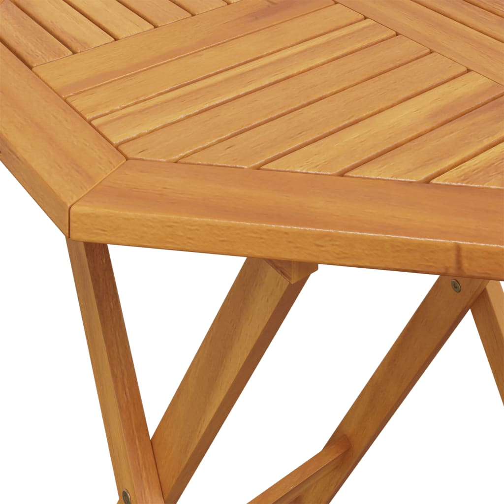 Table pliable de jardin en bois d'acacia