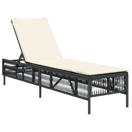 Chaise longue noir nora