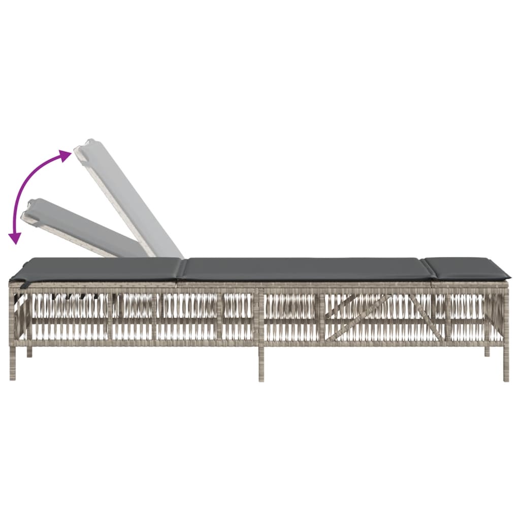 Chaise longue avec gris nora