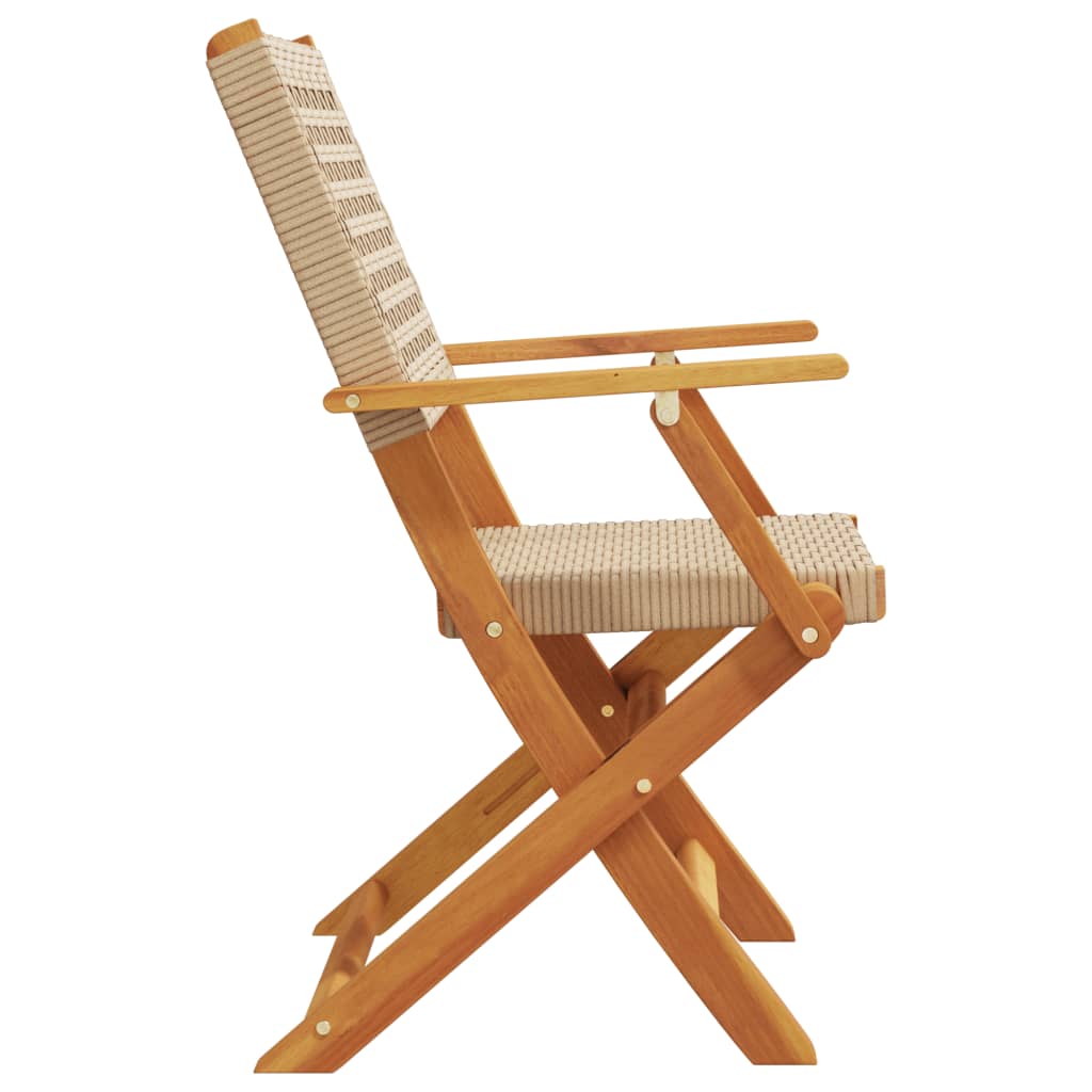 Chaises de jardin lot de 2 beige