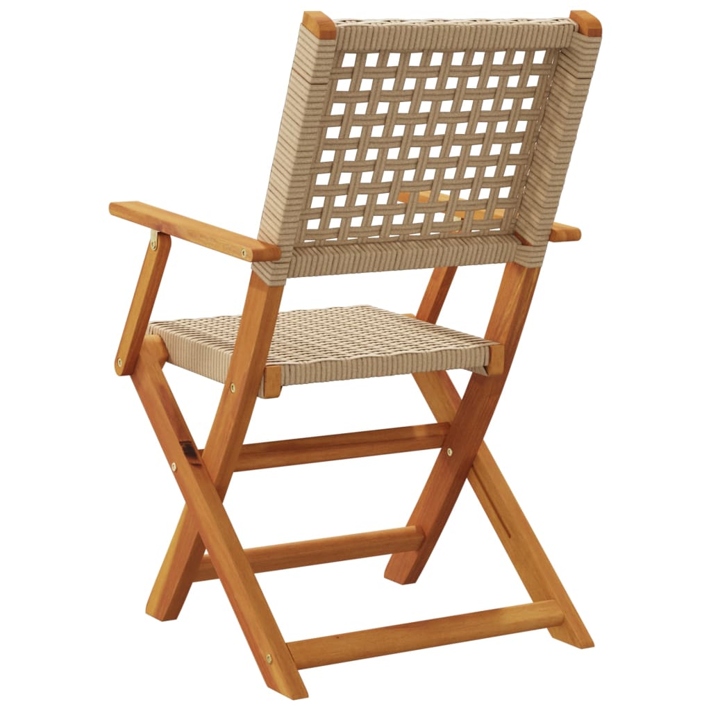 Chaises de jardin lot de 2 beige