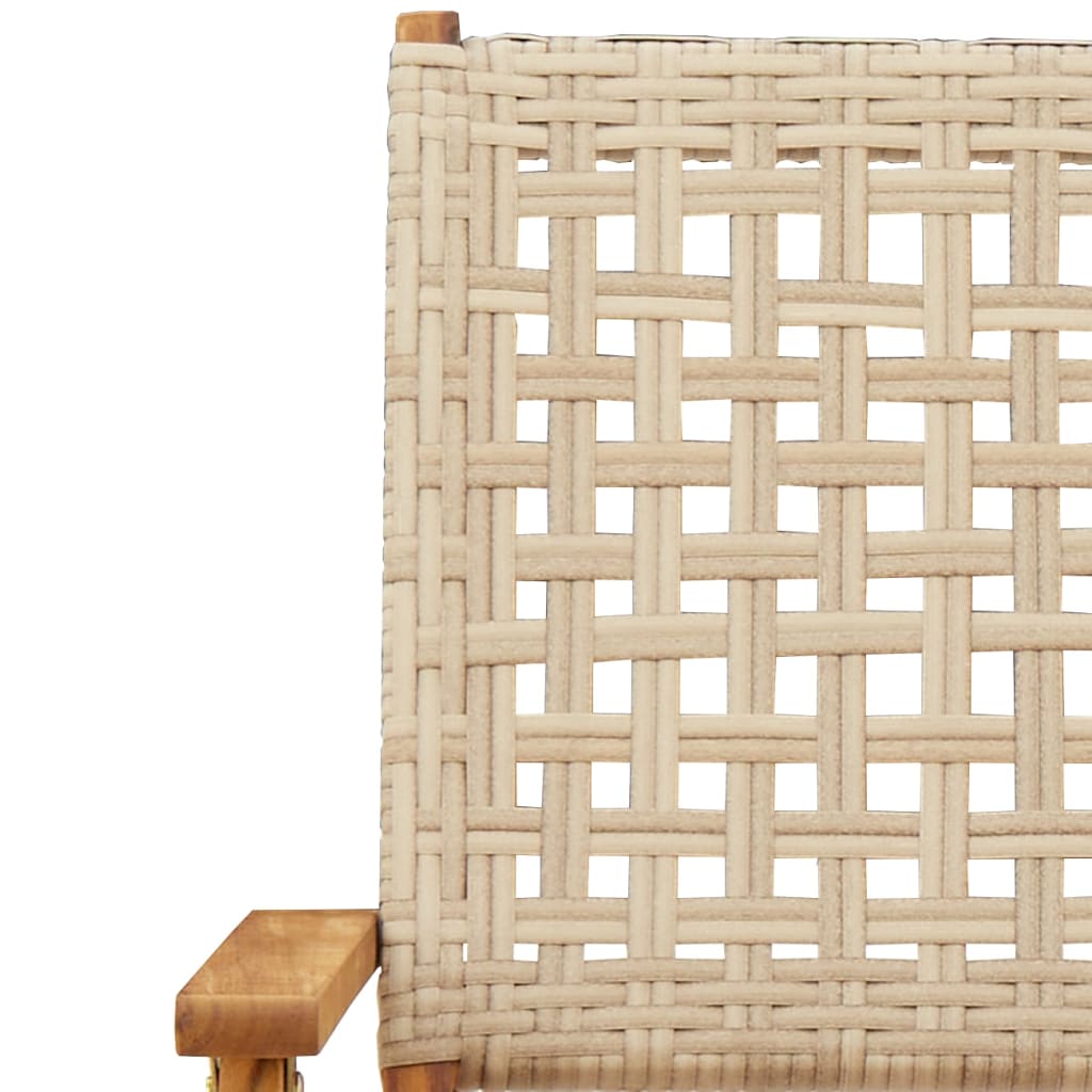 Chaises de jardin lot de 2 beige
