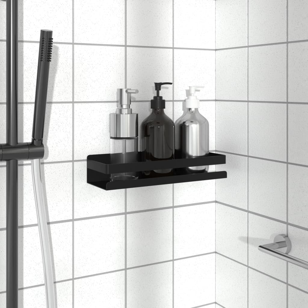 Étagère de douche noir