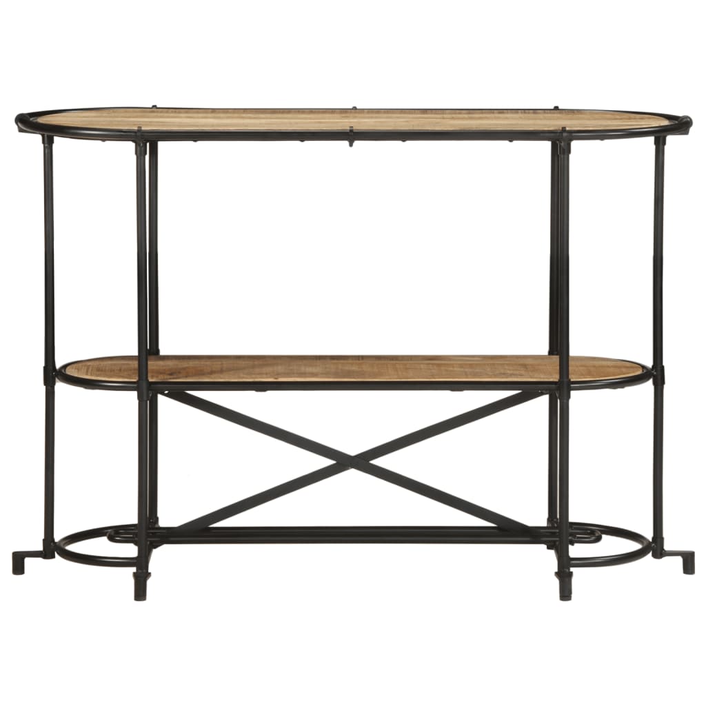 Table console bois massif de manguier brut