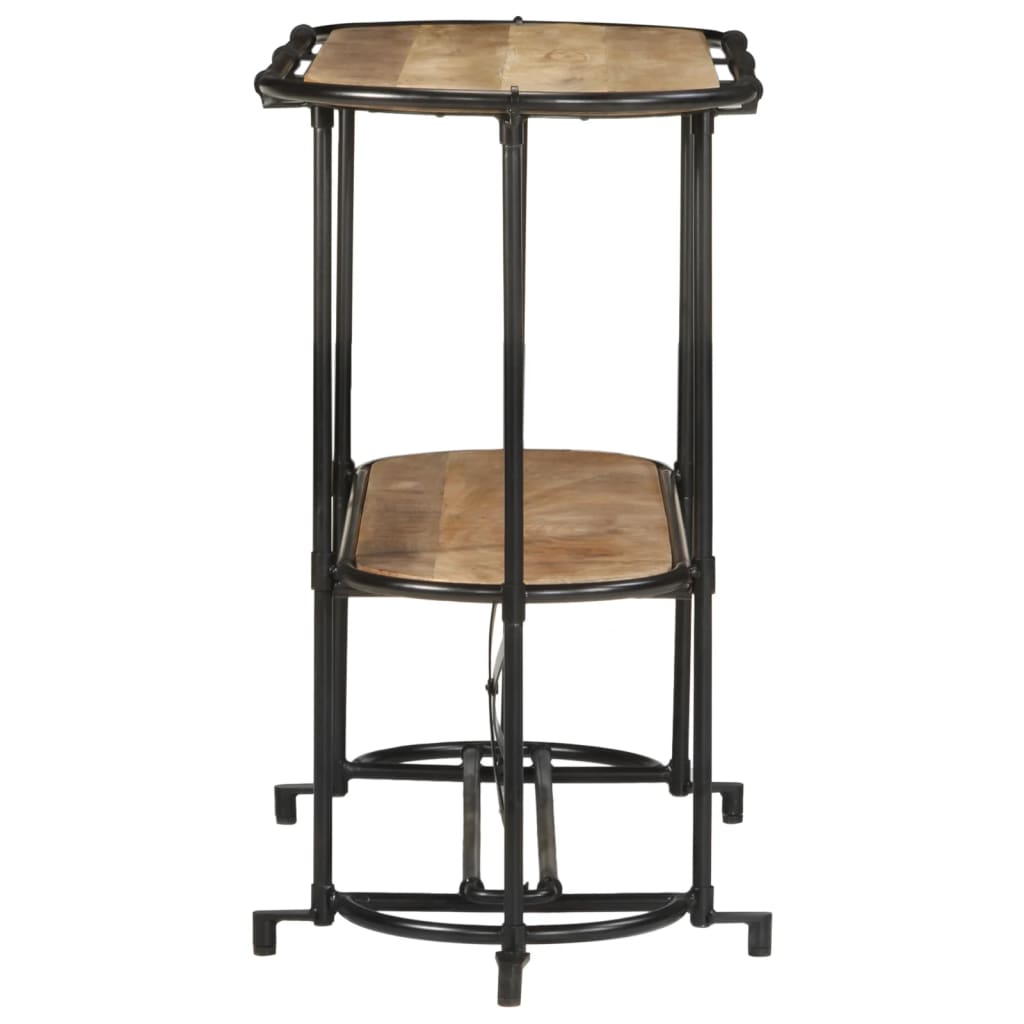 Table console bois massif de manguier brut
